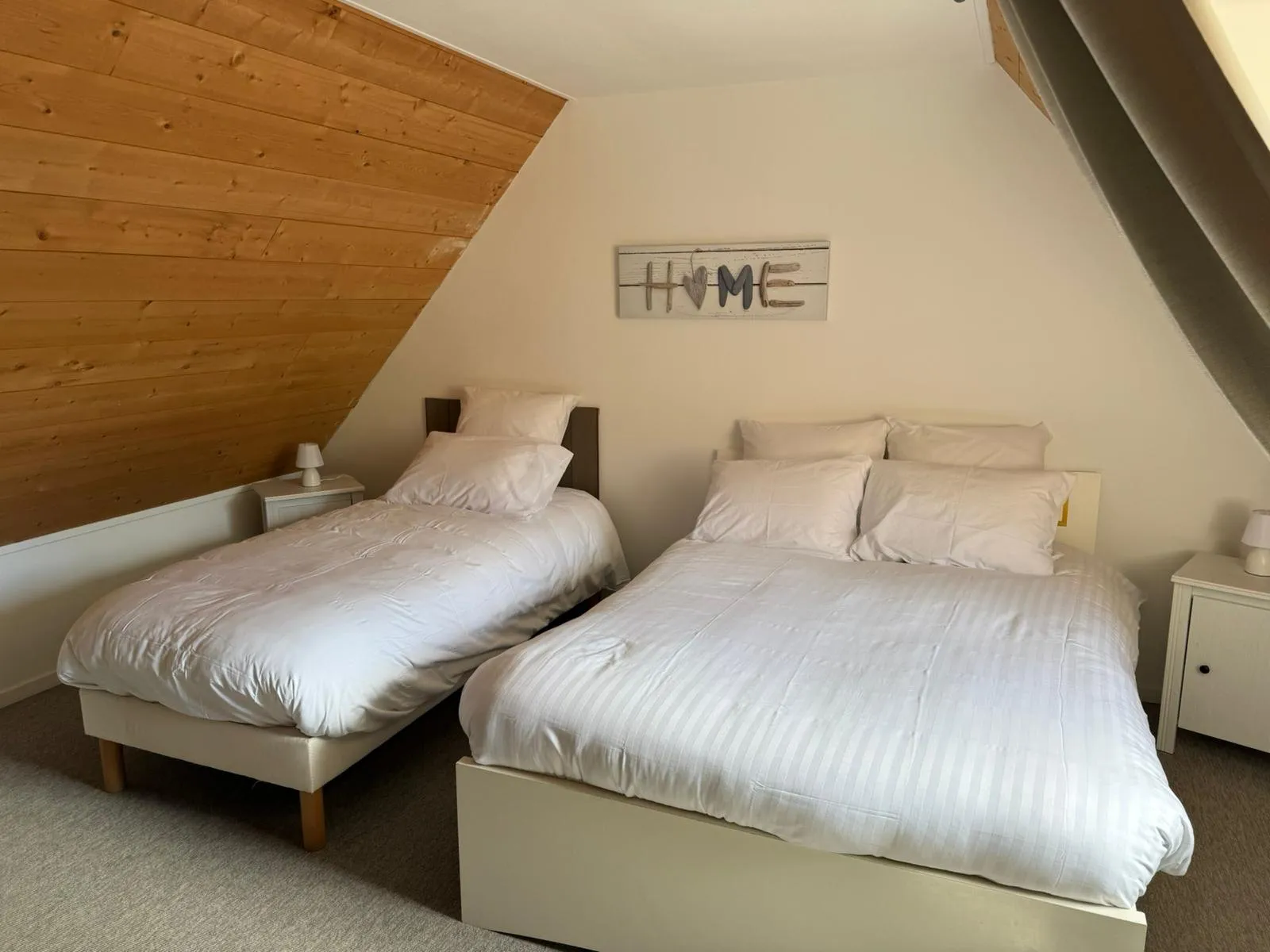 La seconde chambre de Cleuz Meur, avec deux lits